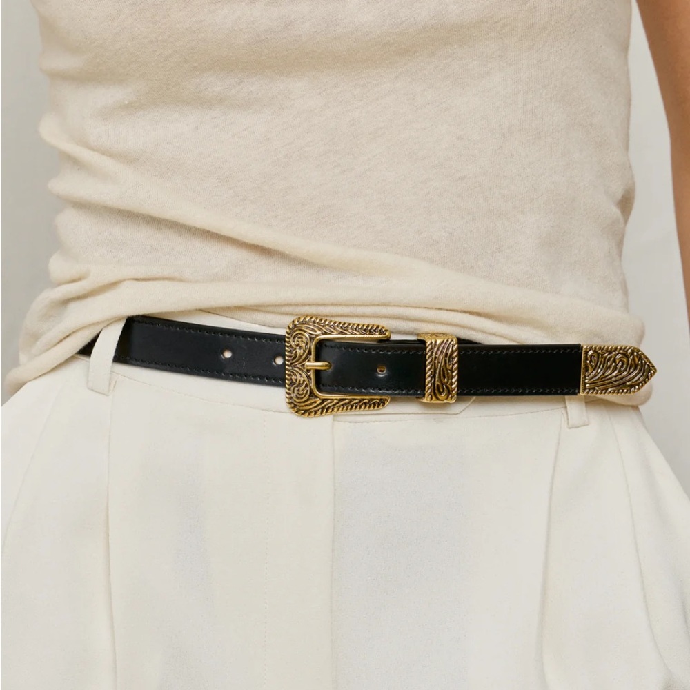 Aureum Leather Belt NWT